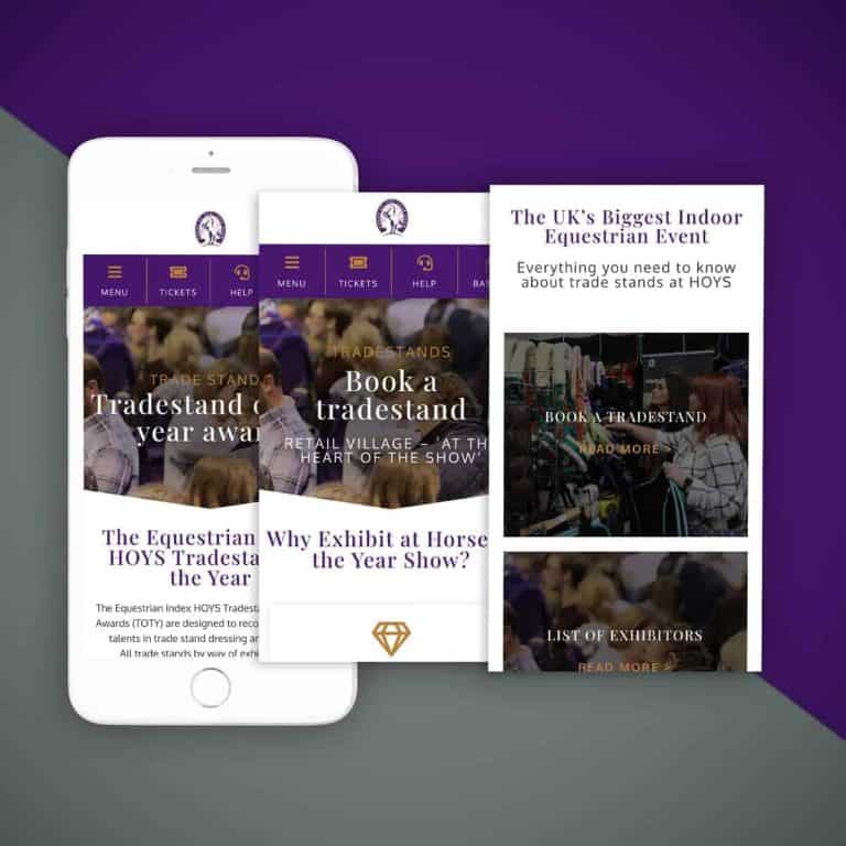 HOYS mobile web design multi screen