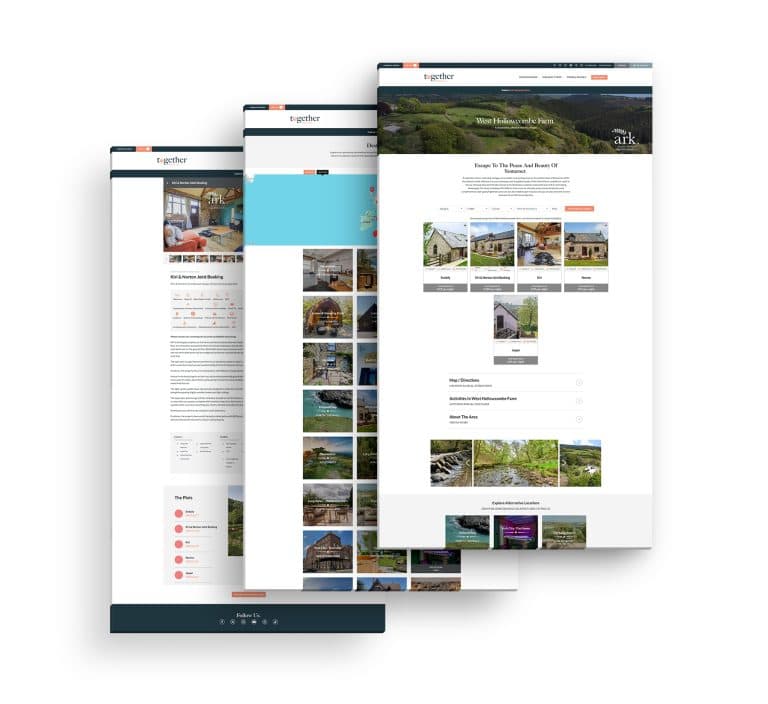 Together Travel website design project