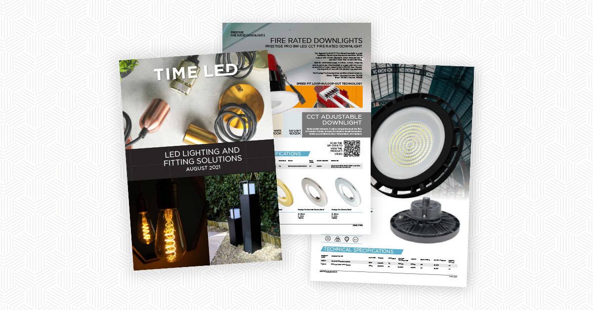 Time LED brochure design